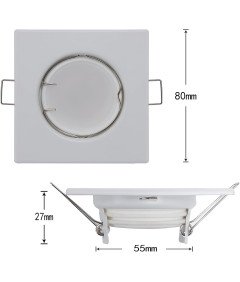 Lex Collective LED reflektorji 230 V beli 3 kosi 8 x 8 cm