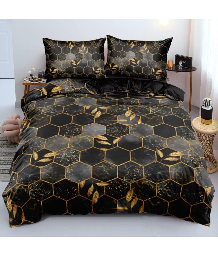 Zestaw Pościeli z Mikrofibrą 135x200 cm Poszewką na Poduszkę 80 x 80 cm