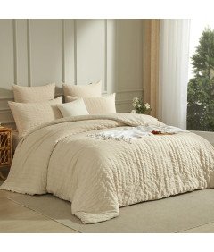 Zestaw Pościeli z Mikrofibrą 155x220 cm i Poszewkami na Poduszki 80x80 cm