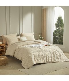 Zestaw Pościeli z Mikrofibrą 155x220 cm i Poszewkami na Poduszki 80x80 cm