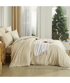 Zestaw Pościeli z Mikrofibrą 155x220 cm i Poszewkami na Poduszki 80x80 cm