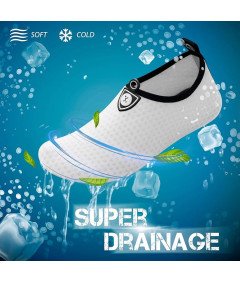 Buty do Wody Szybkoschnące Unisex Plaża Sporty Wodne Białe 44-45 EU
