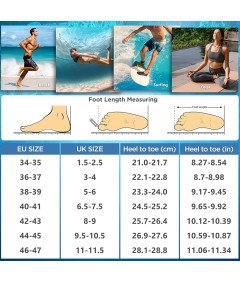 Buty do Wody Szybkoschnące Unisex Plaża Nurkowanie Kolorowe EU 44-45