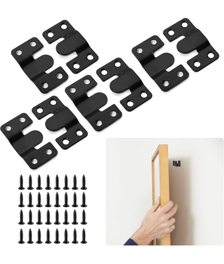 Haki Meblowe Stal Nierdzewna 8 Uchwytów Montowanych Ramki Obrazy Plakaty