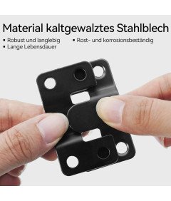 Haki Meblowe Stal Nierdzewna 8 Uchwytów Montowanych Ramki Obrazy Plakaty