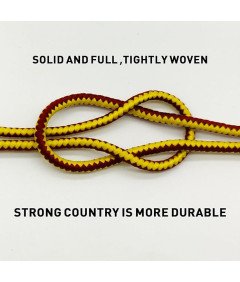 Sznurówki Okrągłe  3mm Długie 120cm do Butów Trekkingowych Żółto Czerwone