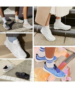 Sznurówki Okrągłe bez Wiązania 40cm Czarno Białe do Butów Sportowych 2 Pary