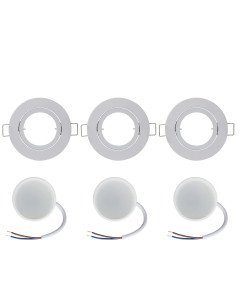 Lex Collective Zestaw Reflektorów LED 230 V 5 W 3 Sztuki 82 x 82 mm