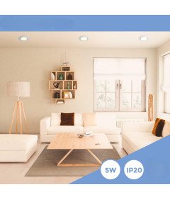 Lex Collective Zestaw Reflektorów LED 230 V 5 W 3 Sztuki 82 x 82 mm