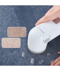 TouchBeauty Elektryczna Golarka do Ubrań Swetrów Kłaczków Biała 13x6 cm