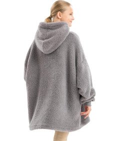 Bluza Polarowa z Kapturem Dziecięca Unisex Przytulna i Obszerna Rozmiar XL