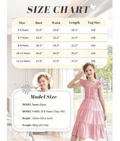 Sukienka Letnia Dziewczęca Elegancka z Bufiastymi Rękawami 11-12 lat 160 cm
