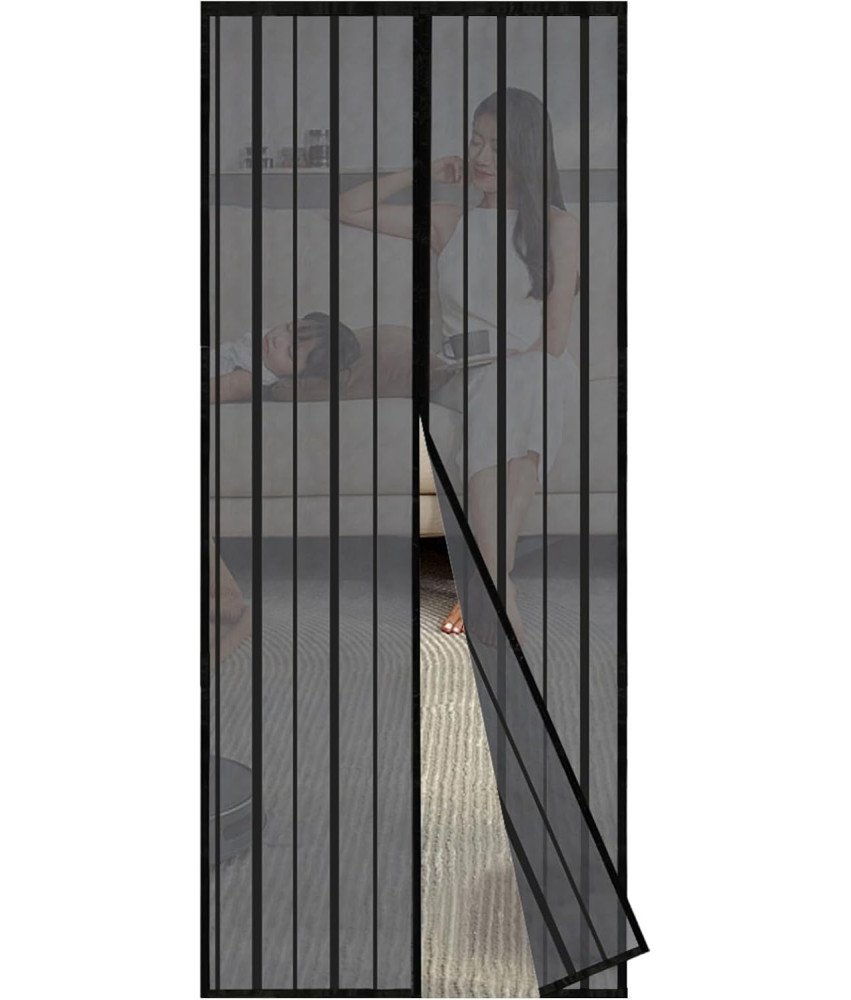 Magnetyczna Moskitiera Drzwi Balkonowe 95 x 225 cm Ochrona przed Owadami