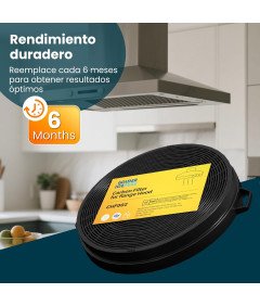 Zestaw 2 szt Filtrów do Okapu Kuchennego 210 x 31 mm Wentylator kuchenny