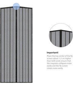 Magnetyczna Moskitiera 110 x 220cm do Drzwi Balkonowych Przeciw Owadom
