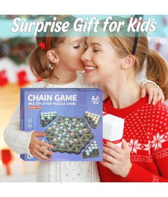 Strategiczna Gra Planszowa w Trójkąty dla Dzieci Gra Logiczna dla 2-4 Osób