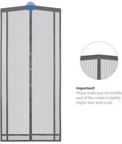 Magnetyczna Moskitiera na Drzwi Balkonowe 160x230cm Ochrona przed Owadami