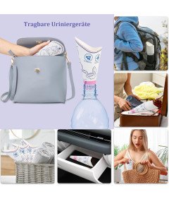 Jednorazowy Lejek do Oddawania Moczu dla Kobiet do Podróży 50 Sztuk