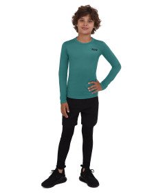TCA Koszulka Termiczna dla Chłopców z Długim Rękawem Sportowa 6–8 lat