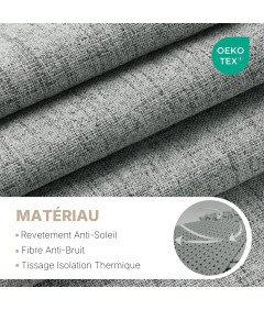 Zasłona Gotowa Zaciemniająca Nieprzezroczysta 106x158 cm 2 Sztuki Szare