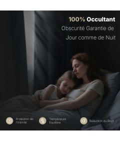 Zasłona Gotowa Zaciemniająca Nieprzezroczysta 106x158 cm 2 Sztuki Szare