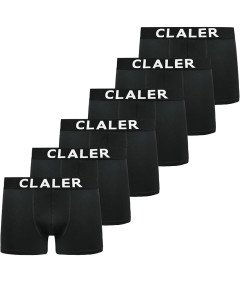 Bokserki Męskie Bawełniane Zestaw 6 sztuk Czarnych Oddychających L