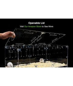 GuineaLoft Akrylowa Klatka Przezroczysta Wysuwana dla Chomika DIY