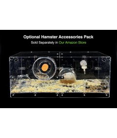 GuineaLoft Akrylowa Klatka Przezroczysta Wysuwana dla Chomika DIY