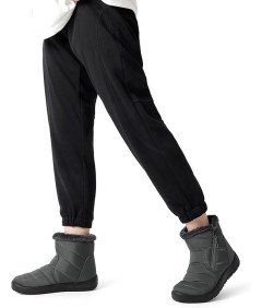 DREAM PAIRS Zimowe Buty Damskie Śniegowce Wodoodporne Ocieplane 42 Szare