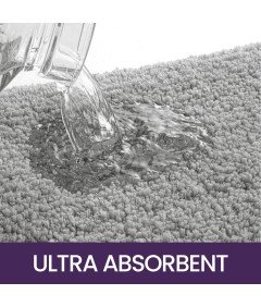 Dywanik Łazienkowy z Mikrofibry Mata Antypoślizgowa 40x60 cm Szara