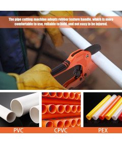 Obcinak do Rur PVC Zestaw 3 szt Grzechotka Mini Szybkie Cięcie Jedną Ręką