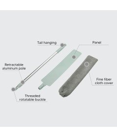 Miotełka do Kurzu z Mikrofibry Rozsuwana Rączka Teleskopowa Szczotka 140 cm