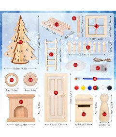 Ulikey Zestaw Miniaturowych Ozdób Choinkowych - Idealne do DIY!