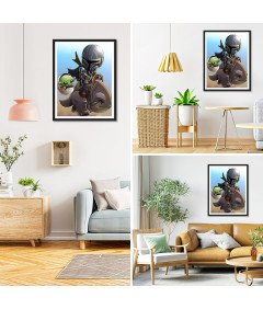 EOBROMD Diamond Painting Baby Yoda Set 5D DIY 30x40 cm