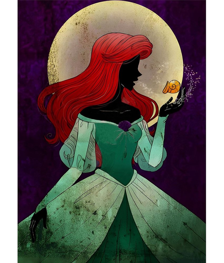 EOBROMD Diamond Painting Princesses 5D DIY Kit 30x40 cm