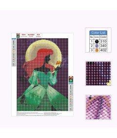 EOBROMD Diamond Painting Princesses 5D DIY Kit 30x40 cm