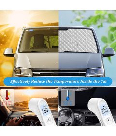 Mata Termiczna Osłona Szyby VW T5 T6 Zestaw 3 sztuki Magnesy Torba