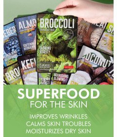 Maseczki w Płachcie do Twarzy 12 Sztuk Nawilżające Promienna Cera