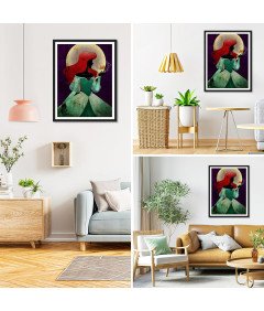 EOBROMD Diamond Painting Princesses 5D DIY Kit 30x40 cm