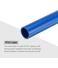 Rura PVC 21 mm Odporna na Uderzenia Wodna i Kablowa Osłona Niebieska 0.65M