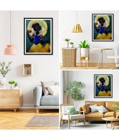 EOBROMD Diamond Painting Princesses 5D DIY Kit 30x40 cm