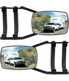 Zestaw 2 Lusterek Bocznych do Przyczep Kempingowych Uniwersalne Regulowane