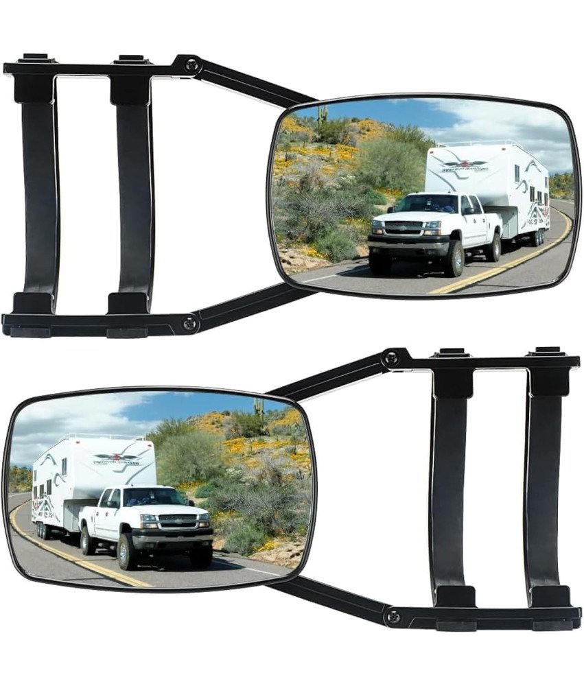 Zestaw 2 Lusterek Bocznych do Przyczep Kempingowych Uniwersalne Regulowane