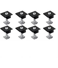 WETOWN Držalo za sredinske sponke solarnega modula 8 kosov 35 mm