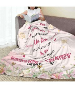 Koc na 50 Urodziny dla Kobiet Przytulny Idealny Prezent 130x150 cm