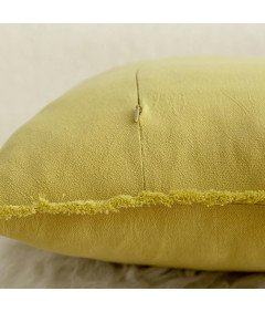Zestaw 4 Bawełnianych Poszewek na Poduszki 55x55cm Dekoracyjne Żółte