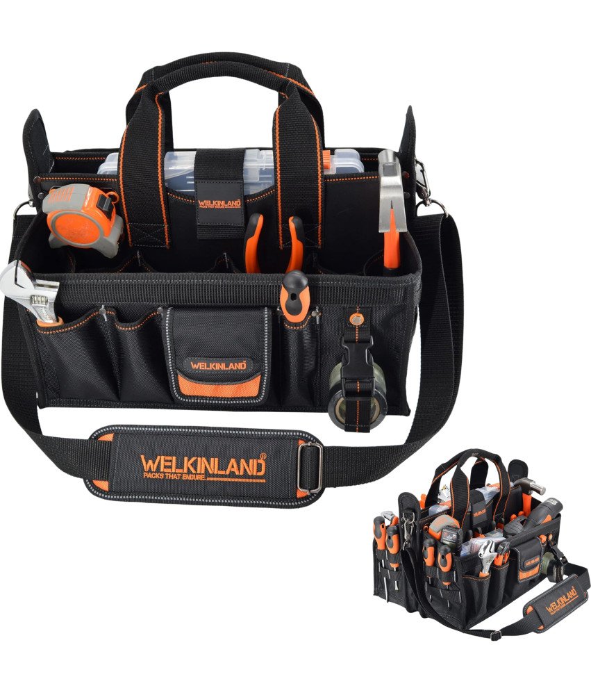 Torba Narzędziowa Męska na Ramie Organizer na Narzędzia 19 Kieszeni Duża