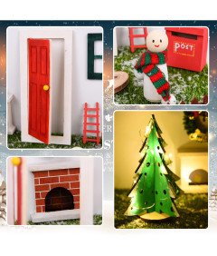 Ulikey Zestaw Miniaturowych Ozdób Choinkowych - Idealne do DIY!