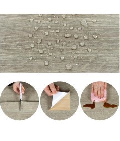 Płytki Panele Podłogowe Samoprzylepne Winylowe Drewno 90 x 15 cm 20 szt