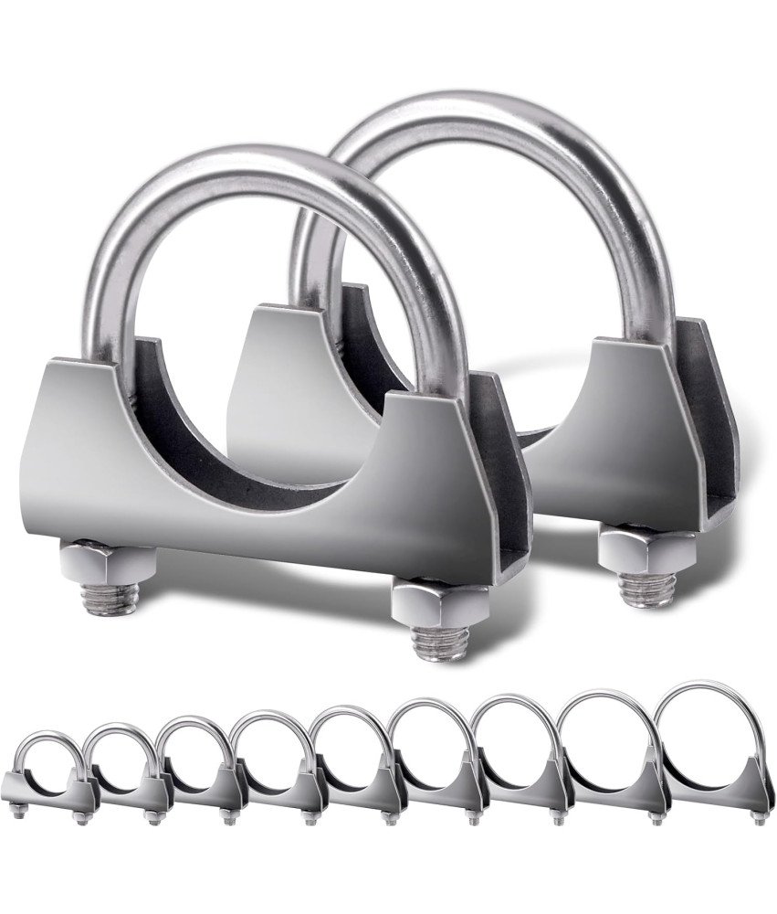 Obejmy Wydechowe Zacisk Typu U Obejma Zestaw 2 Sztuki Średnica 54 mm